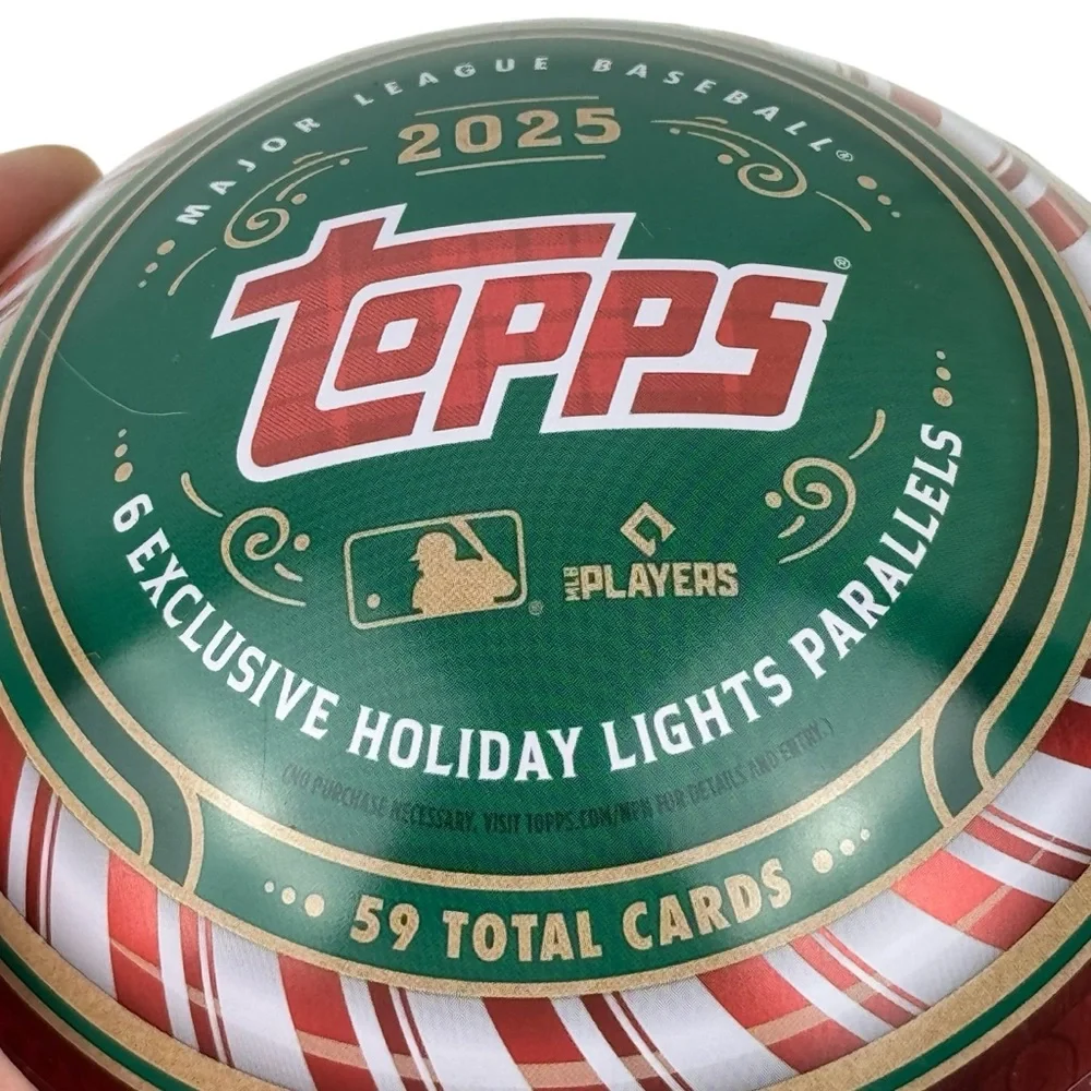 2025 Topps Holiday MLB Baseball Collector Tin Set NEW & SEALED